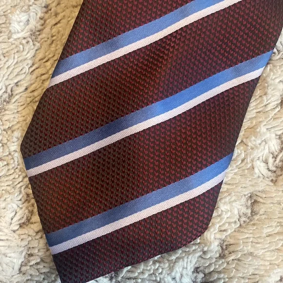 Giorgio Armani Set of 3 Striped 100% Silk Ties Handmade in Italy Like New - Picture 7 of 12